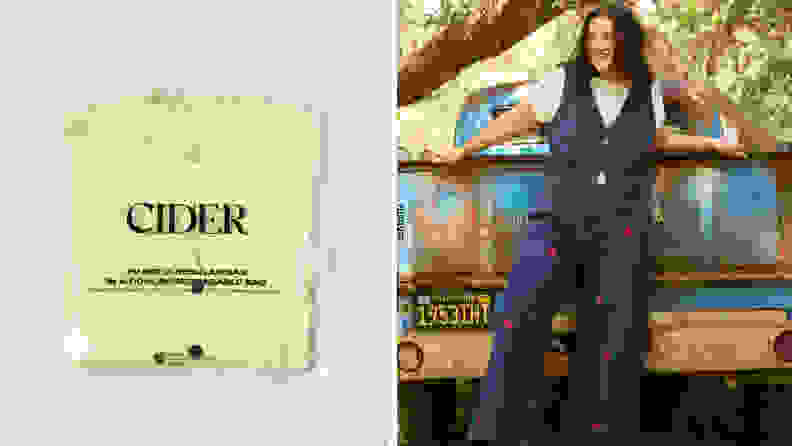Cider clothes in packaging and model