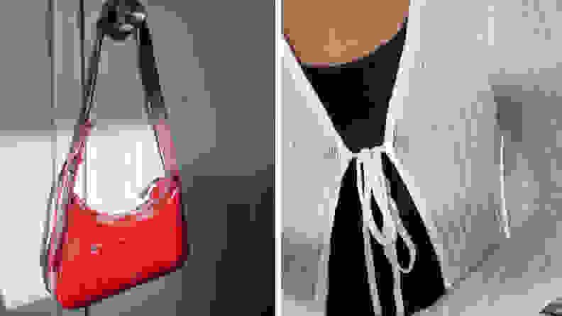 cider red purse and top