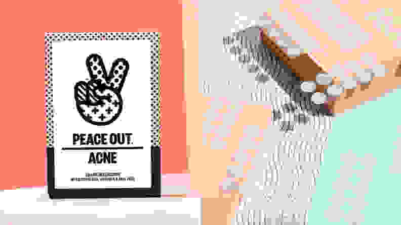 A photo of the Peace Out Acne Healing Dots.