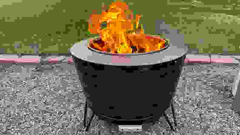 This is the Tiki outdoor wood-burning fire pit.