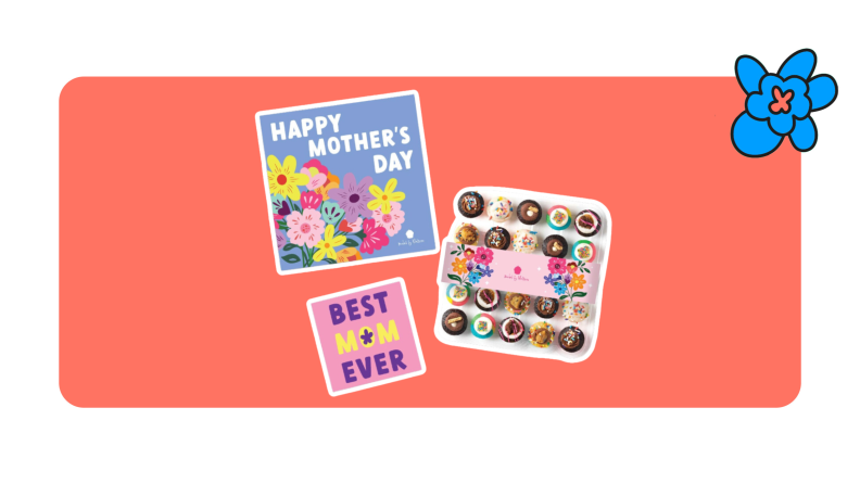 A Mother Day themed Baked by Melissa mini cupcakes gift.